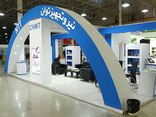 غرفه شرکت نیرو تجهیز توان در نمایشگاه صنعت برق آذربایجان شرقی - تبریز- سال 1397